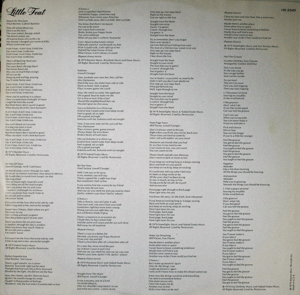 Little Feat : Down On The Farm (LP, Album, Spe)
