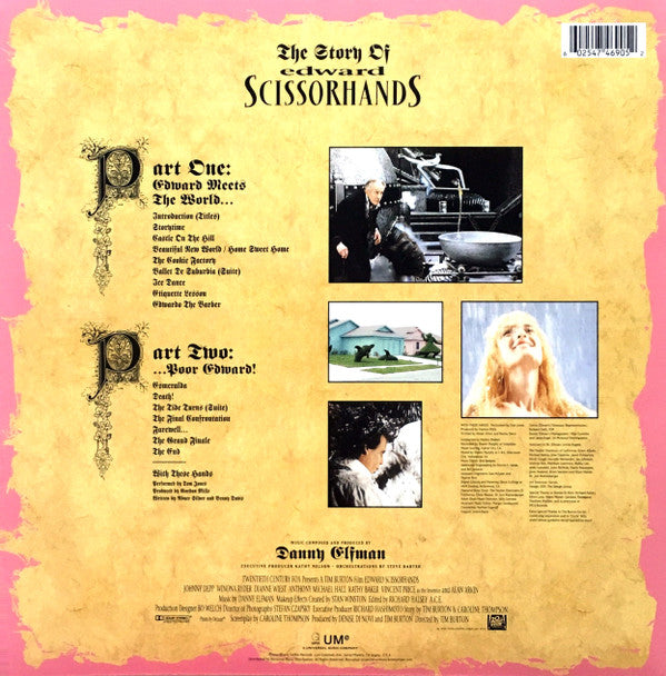 Danny Elfman : Edward Scissorhands (Original Motion Picture Soundtrack) (LP, Album, RE)