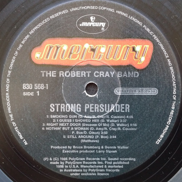 Robert Cray : Strong Persuader (LP, Album)