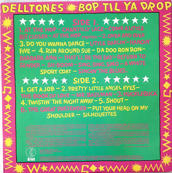 The Delltones : Bop 'Till Ya Drop (LP, Album, Gat)