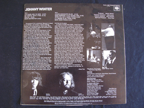 Johnny Winter : Johnny Winter (LP, Album)