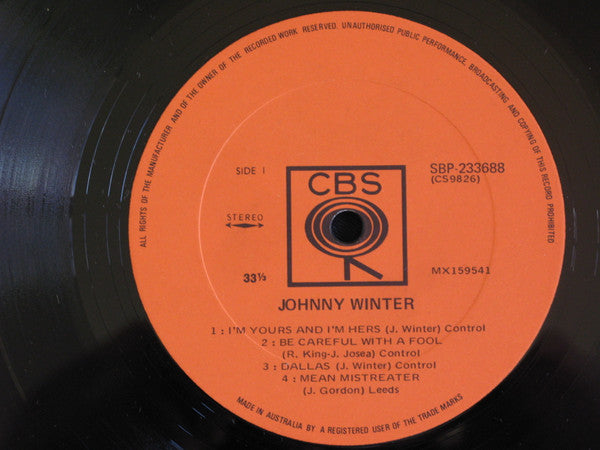 Johnny Winter : Johnny Winter (LP, Album)