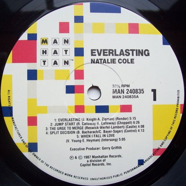 Natalie Cole : Everlasting (LP, Album)