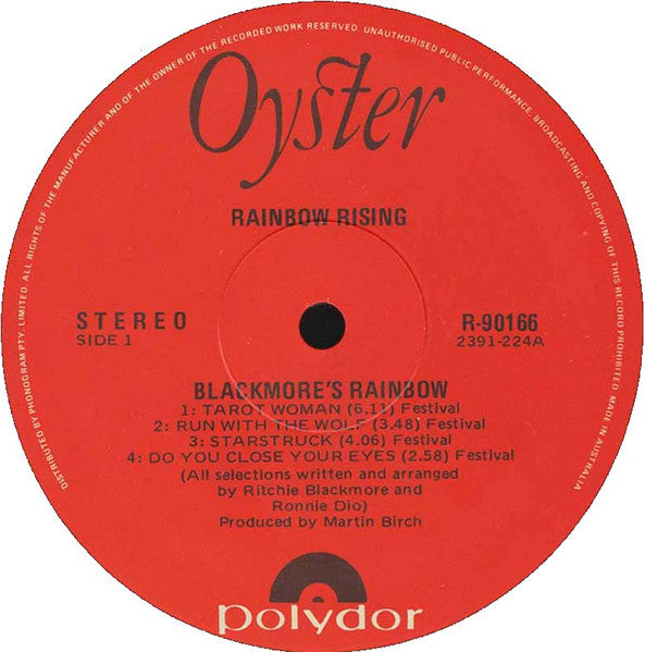 Rainbow : Rainbow Rising (LP, Album, Club)