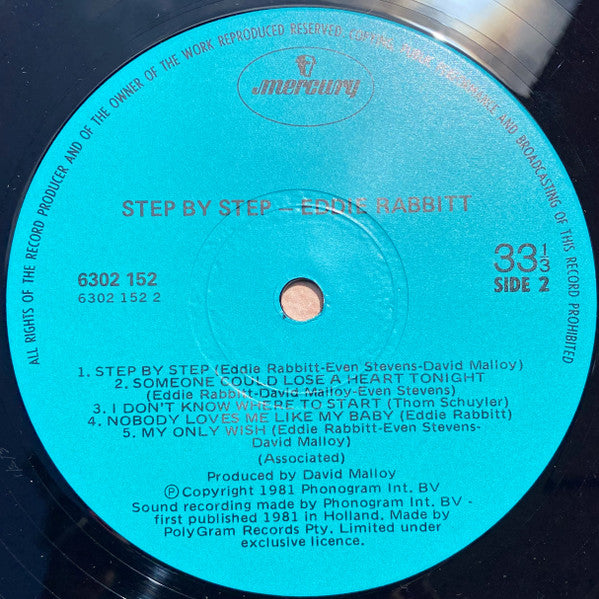 Eddie Rabbitt : Step By Step (LP, Album)