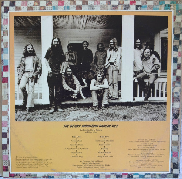 The Ozark Mountain Daredevils : The Ozark Mountain Daredevils (LP, Album)