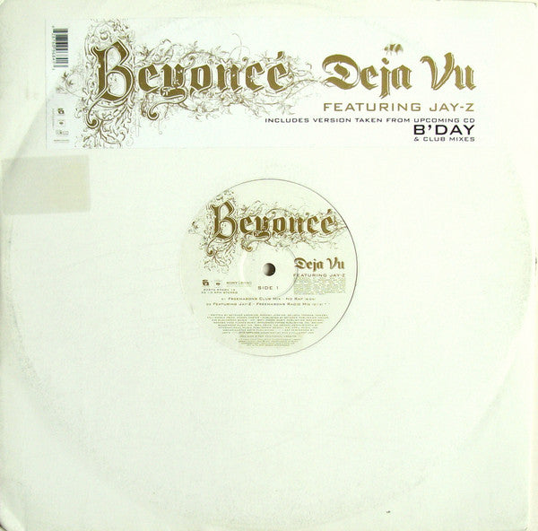 Beyoncé Featuring Jay-Z : Déjà Vu (12", Single)