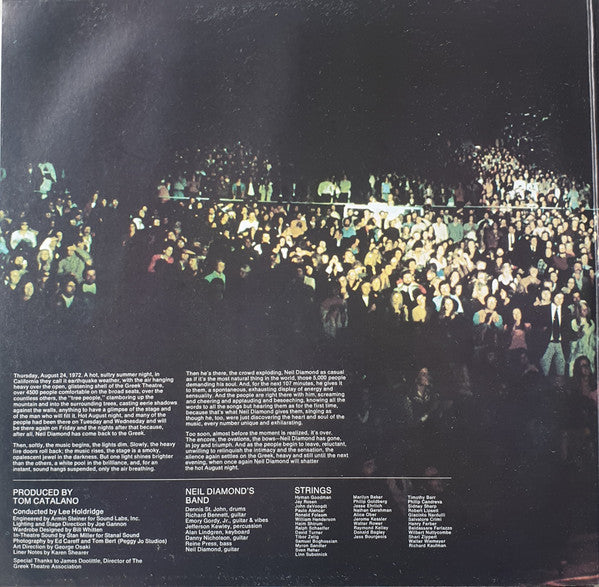 Neil Diamond : Hot August Night (2xLP, Album, Gat)