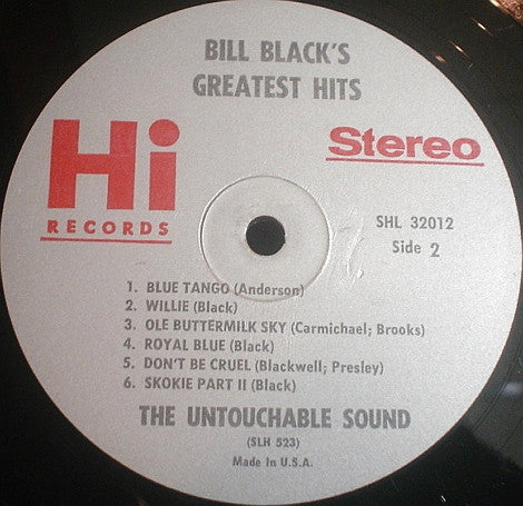 Bill Black's Combo : Bill Black's Greatest Hits (LP, Comp)