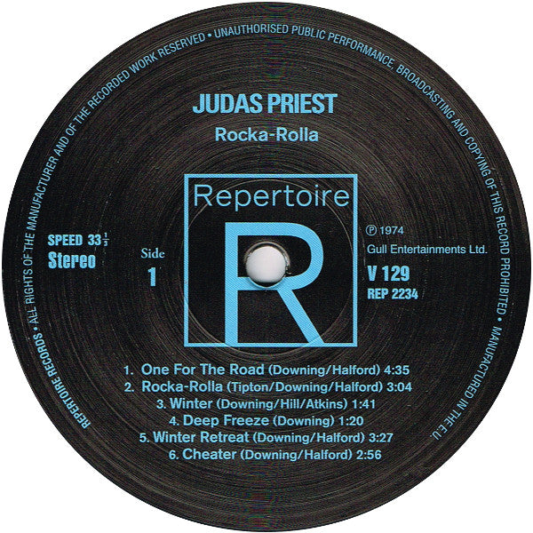 Judas Priest : Rocka Rolla (LP, Album, RE, RM)