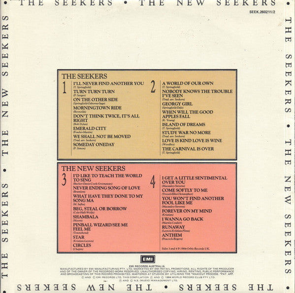 The Seekers / The New Seekers : Something Old Something New (2xLP, Album, Comp)