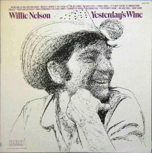 Willie Nelson : Yesterday's Wine (LP, Album, RE)
