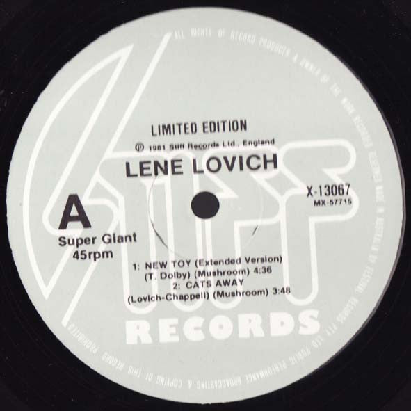 Lene Lovich : New Toy (Ooh-ay-ooh) (Extended Version) (12", Ltd)