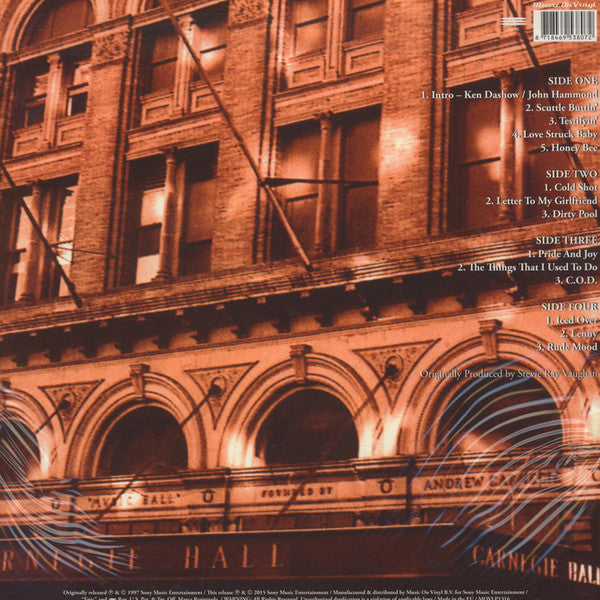 Stevie Ray Vaughan & Double Trouble : Live At Carnegie Hall (2xLP, Album, RE)