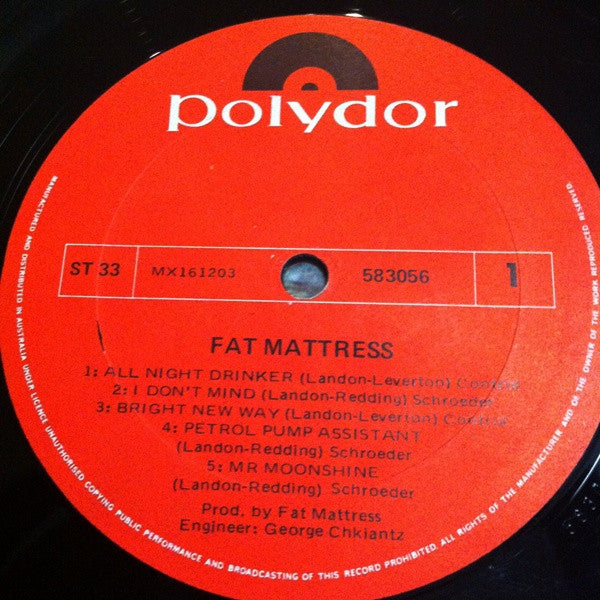 Fat Mattress : Fat Mattress (LP, Album)