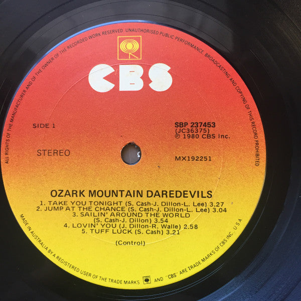 The Ozark Mountain Daredevils : Ozark Mountain Daredevils (LP, Album)