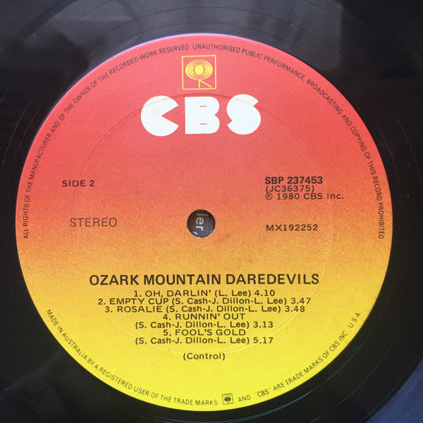 The Ozark Mountain Daredevils : Ozark Mountain Daredevils (LP, Album)