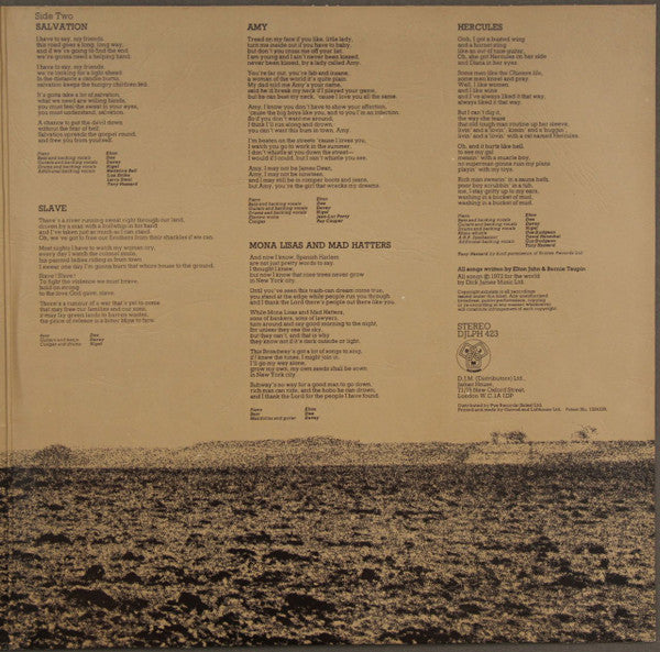 Elton John : Honky Château (LP, Album, Gat)