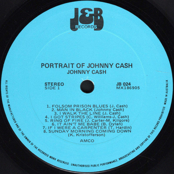 Johnny Cash : A Portrait Of Johnny Cash (LP, Album, Comp)