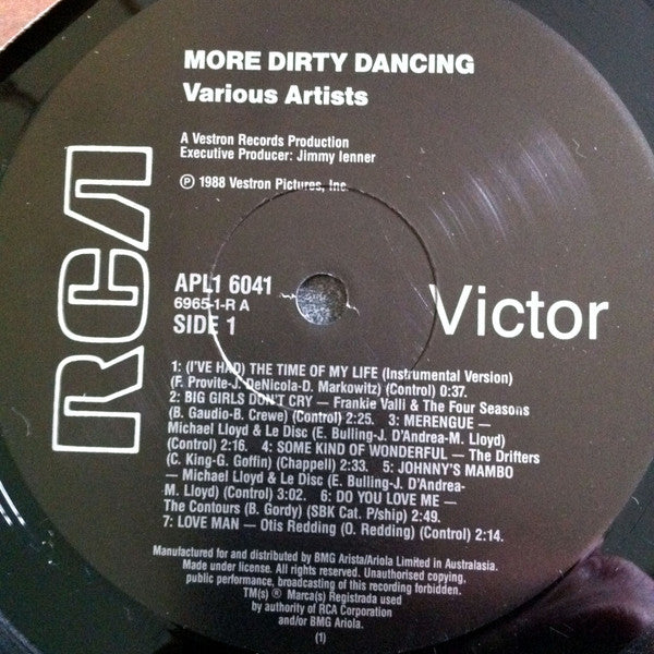Various : More Dirty Dancing (More Original Music From The Hit Motion Picture "Dirty Dancing") (LP, Album)