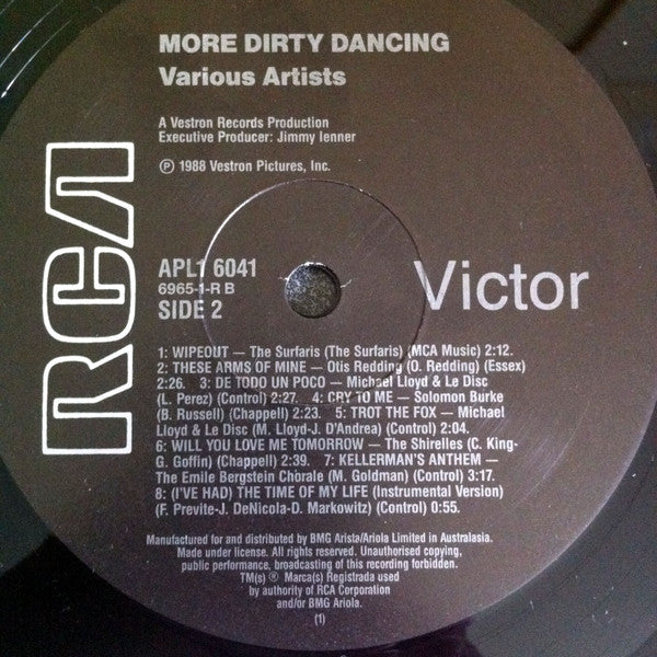 Various : More Dirty Dancing (More Original Music From The Hit Motion Picture "Dirty Dancing") (LP, Album)