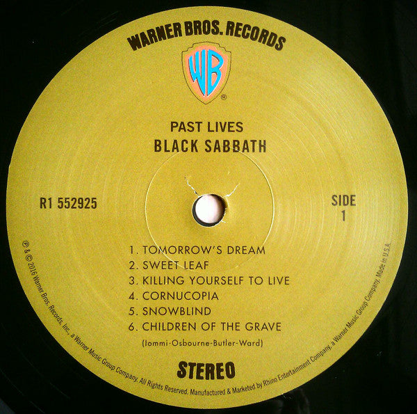 Black Sabbath : Past Lives (2xLP, Album, Dlx, RE, RM, 180)