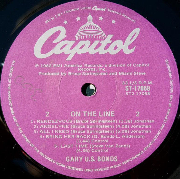 Gary U.S. Bonds : On The Line (LP, Album)