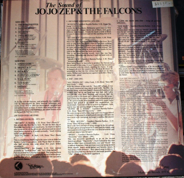 Jo Jo Zep and the Falcons : The Sound Of Jo Jo Zep And The Falcons (LP, Comp)