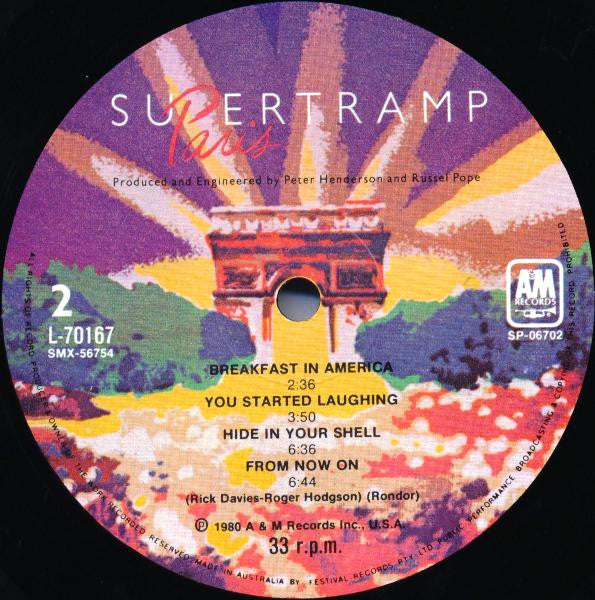 Supertramp : Paris (2xLP, Album)