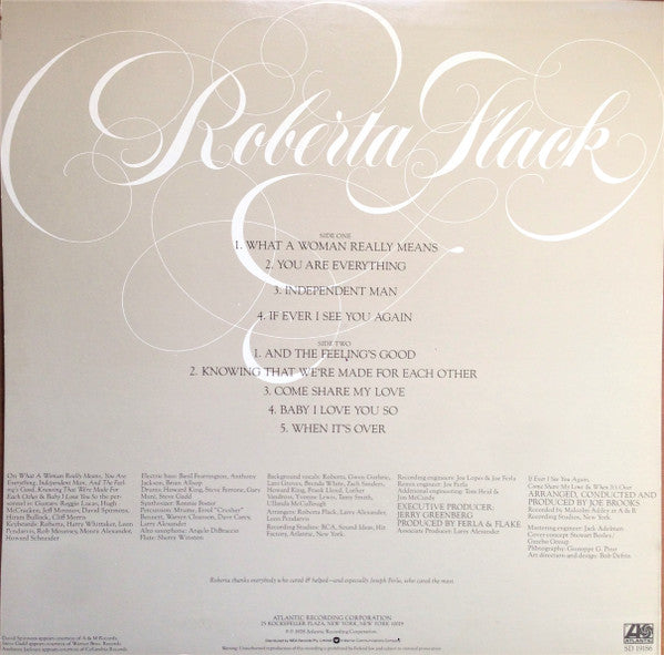 Roberta Flack : Roberta Flack (LP, Album)