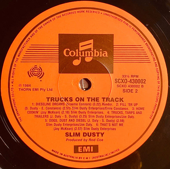Slim Dusty : Trucks On The Track (LP, Album)