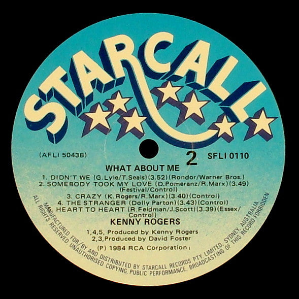 Kenny Rogers : What About Me? (LP, Album)