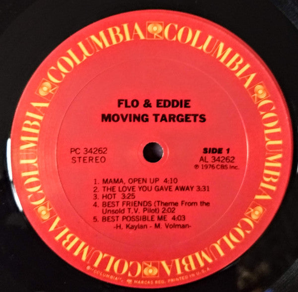 Flo And Eddie* : Moving Targets (LP, Album, San)