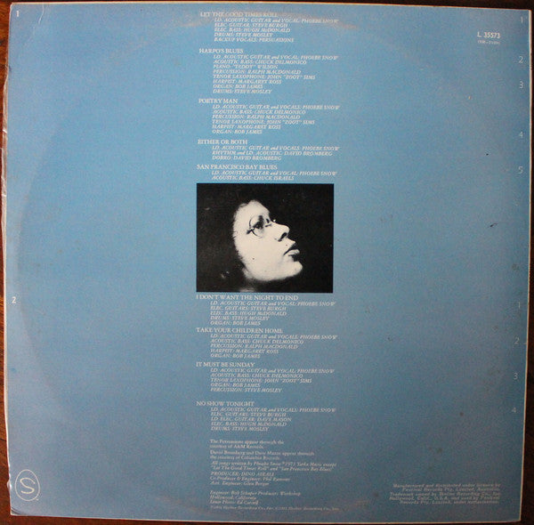 Phoebe Snow : Phoebe Snow (LP, Album)
