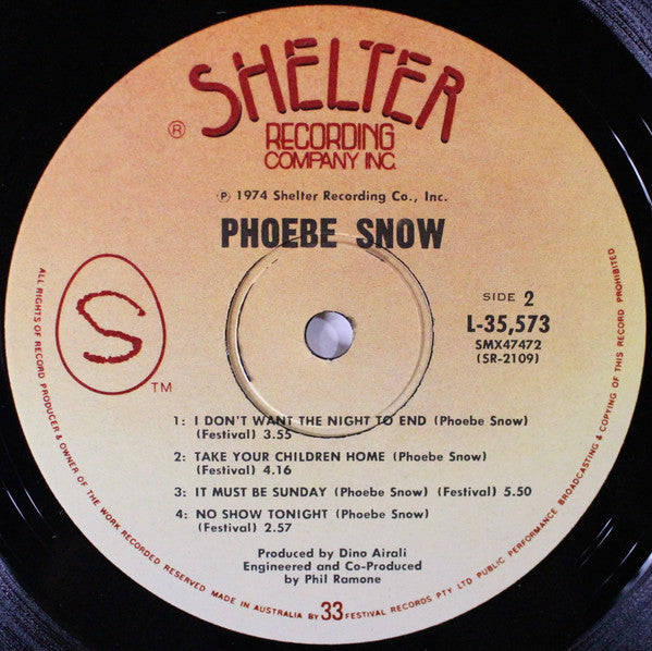 Phoebe Snow : Phoebe Snow (LP, Album)
