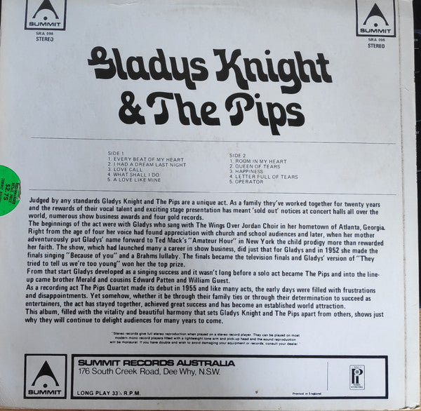 Gladys Knight & The Pips* : Every Beat Of My Heart (LP, Comp)