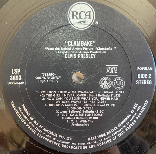 Elvis* : Clambake (LP, Album)