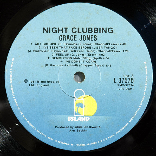 Grace Jones : Nightclubbing (LP, Album)