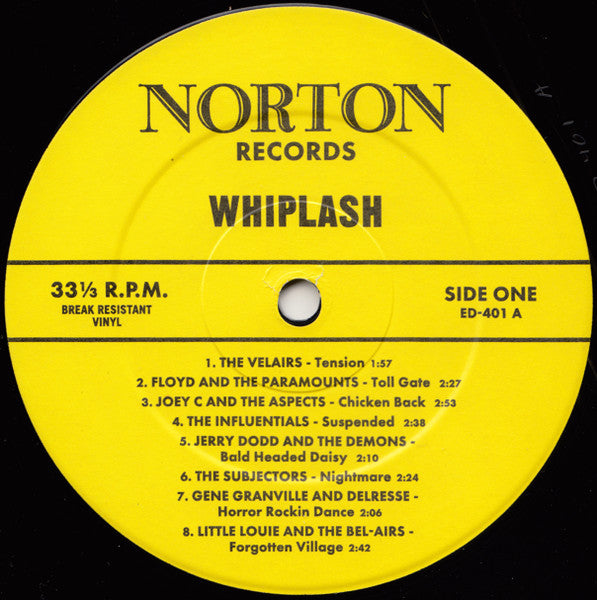 Various : Whiplash! Crude Unissued New Jersey Rock and Roll (LP)