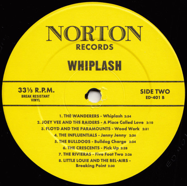 Various : Whiplash! Crude Unissued New Jersey Rock and Roll (LP)