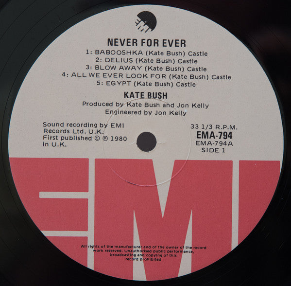 Kate Bush : Never For Ever (LP, Album, Gat)