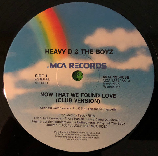 Heavy D. & The Boyz : Now That We Found Love (12")