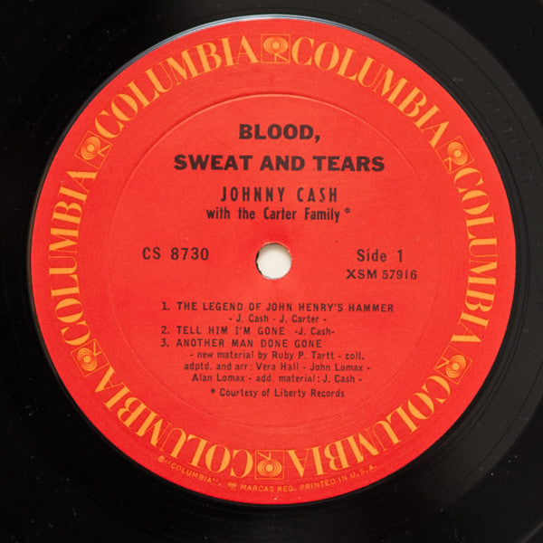 Johnny Cash : Blood, Sweat And Tears (LP, Album, RE)