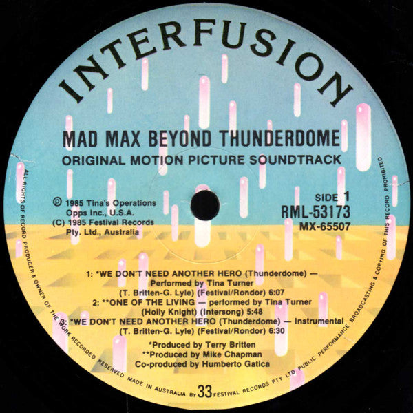 Various : Mad Max Beyond Thunderdome (Original Motion Picture Soundtrack) (LP, Album)