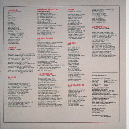 INXS : Underneath The Colours (LP, Album, Gat)