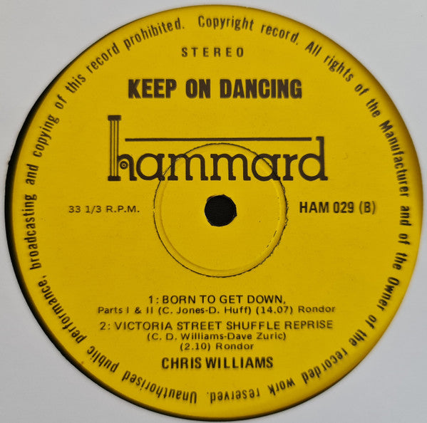 Disco King Chris Williams* : Keep On Dancing (LP, Album)