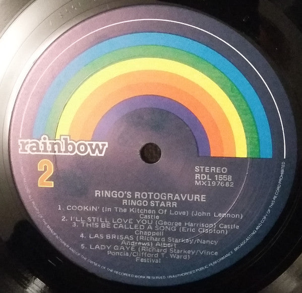 Ringo Starr : Ringo's Rotogravure (LP, Album, RE, Gat)