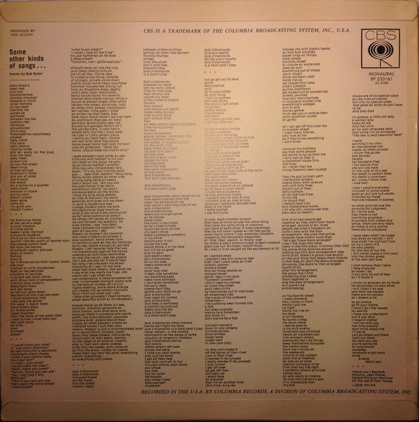 Bob Dylan : Another Side Of Bob Dylan (LP, Album, Mono)