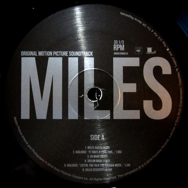 Miles Davis : Miles Ahead (Original Motion Picture Soundtrack) (2xLP, Album, Comp)