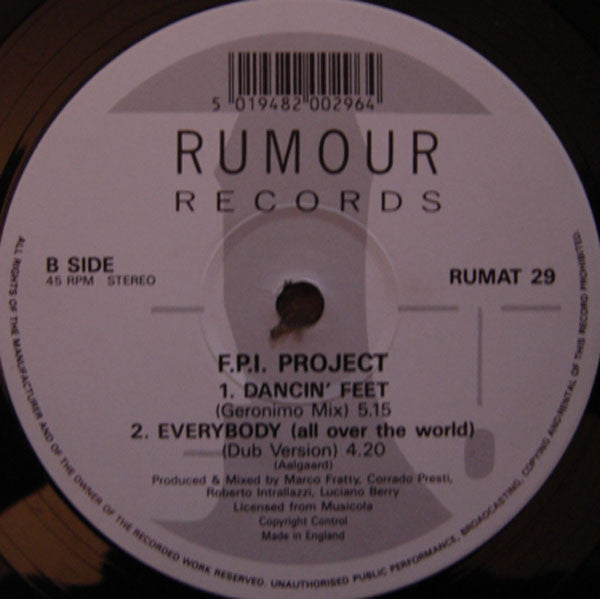 FPI Project : Everybody (All Over The World) (12")